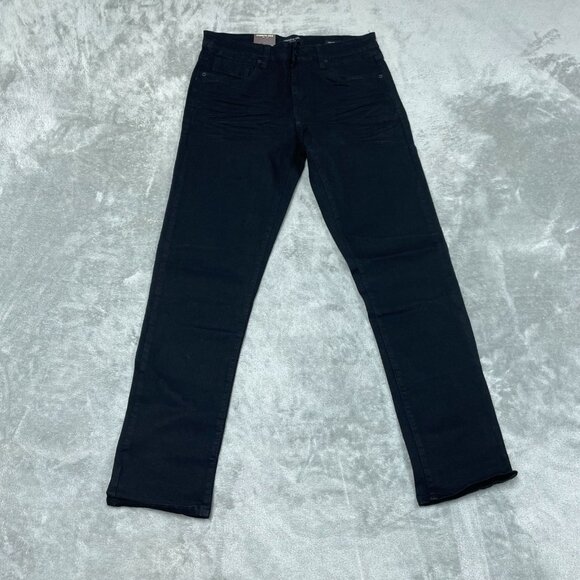 Kenneth Cole Mens Straight Fit Black Stretch Denim Jeans 32x32 a0282 - Picture 1 of 8
